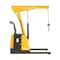Vestil Steel Electric Powered Low Profile Floor Crane 1600 Lb. Capacity Yellow EPFC-16-LP - alternate 3